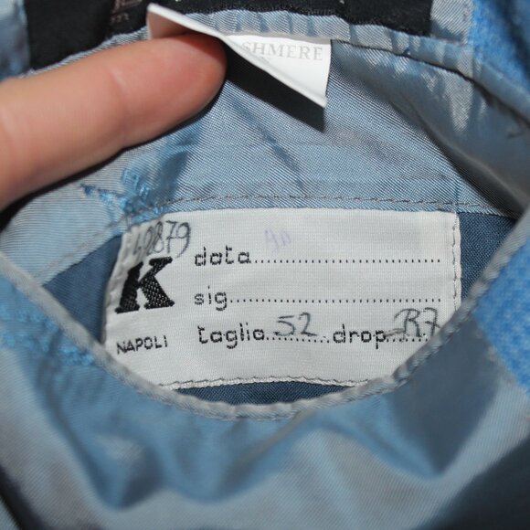 KITON Sky Blue Cashmere Linen 3-button sport coat - Picture 9 of 9